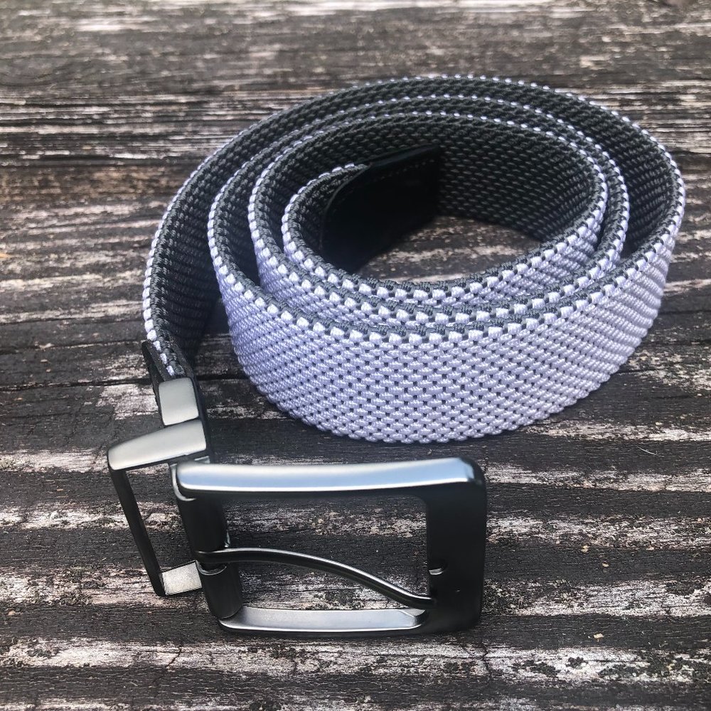 Nike Reversible Men's Gray/White Web Belt - Picture 2 of 7